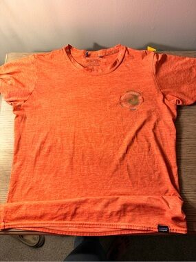 Patagonia Coral Heather Capilene Cool Daily Tee